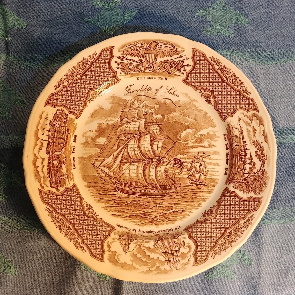 Two Fair Winds Copper Engraved Plates Historical Scene Etsy