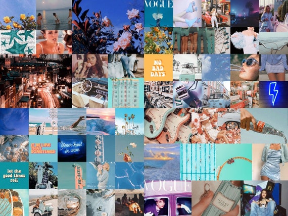 Featured image of post Blue Vintage Aesthetic Collage / How to make an aesthetic wall collage!