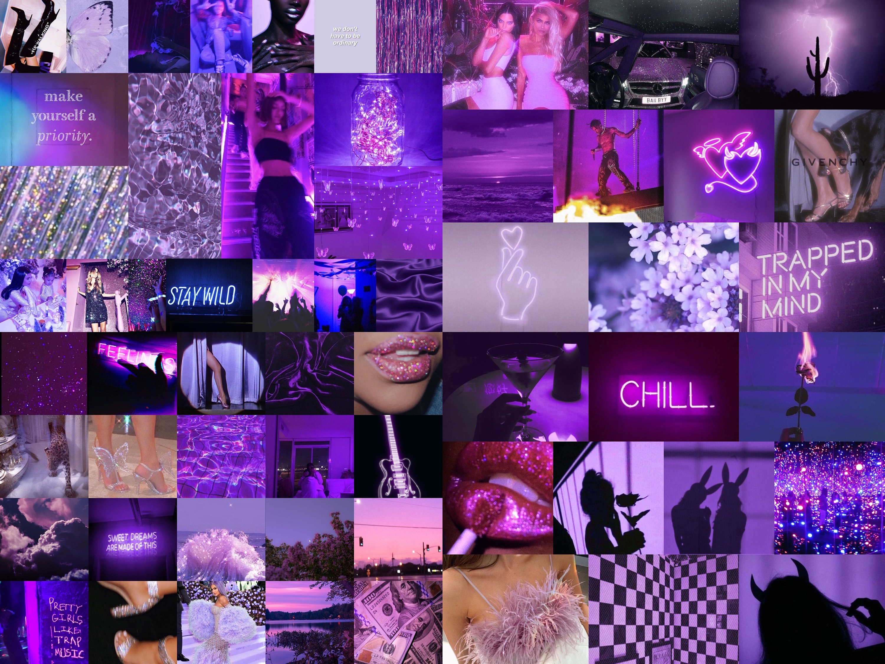 Purple Collage | Etsy