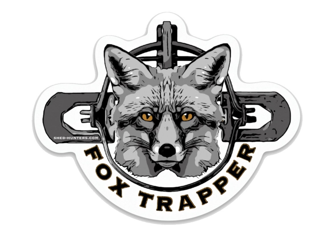 Sticker Trapper Fox Trapper Sticker - Etsy