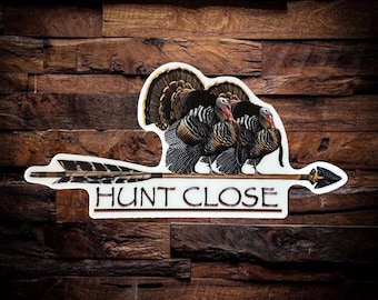 Pegatina de caza de pavo salvaje