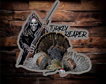 Turkey Reaper Wild Turkey hunting sticker