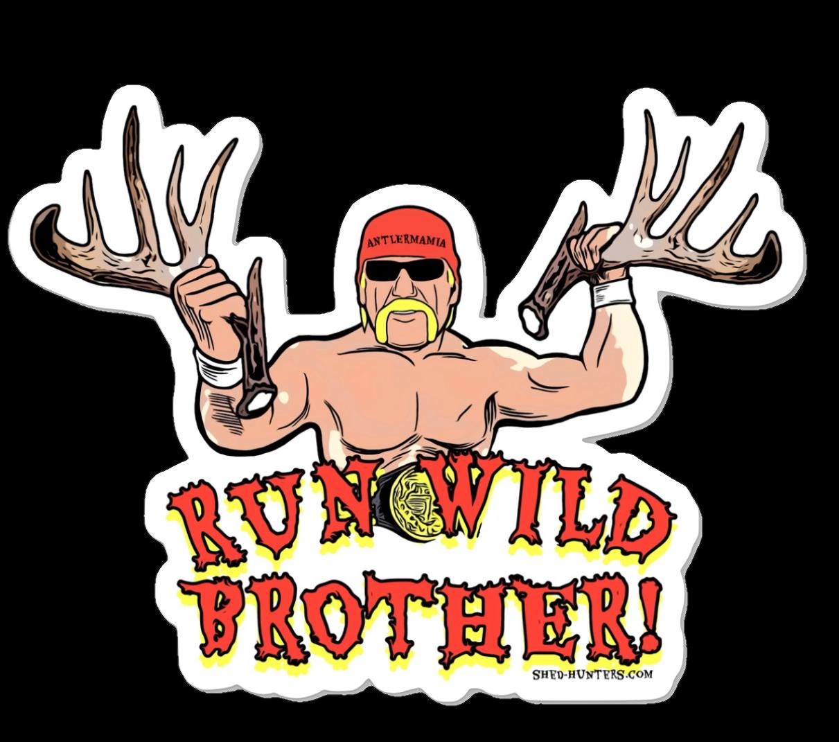 Hulk Hogan Antler Sticker - Etsy