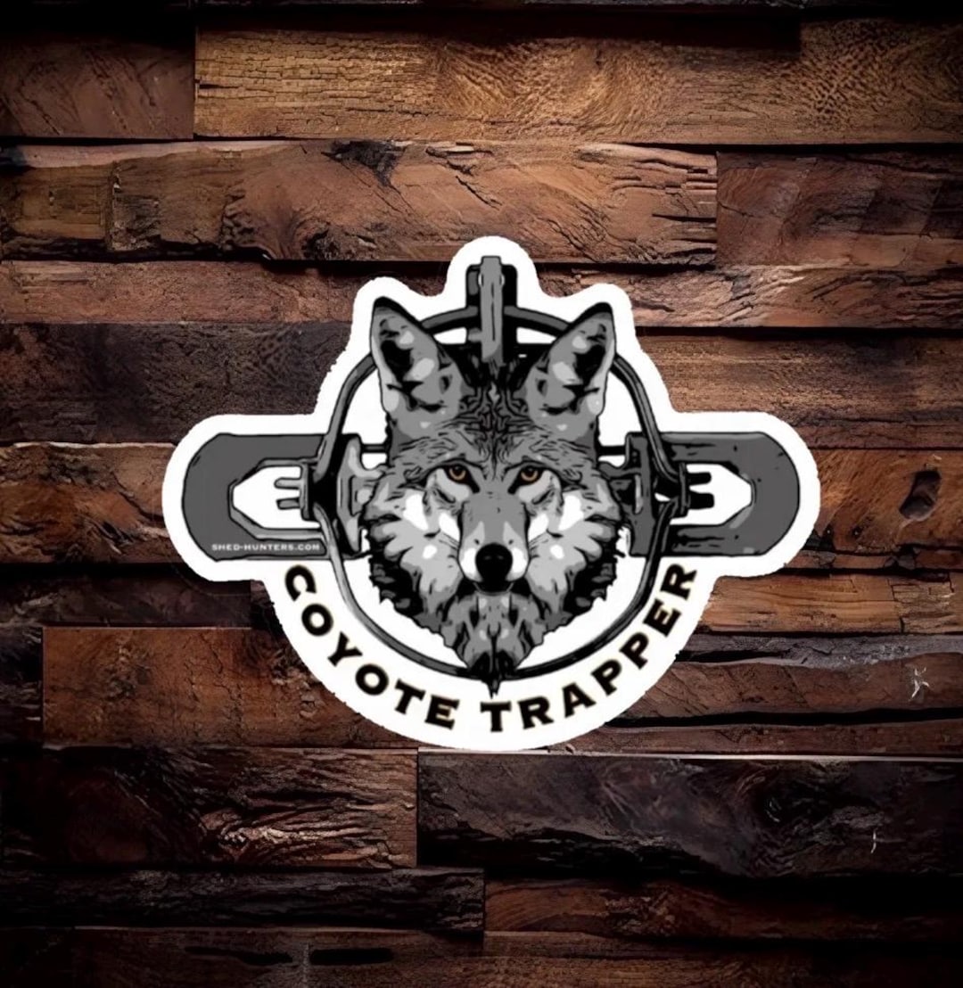 Sticker Trapper Coyote Trapper Sticker - Etsy