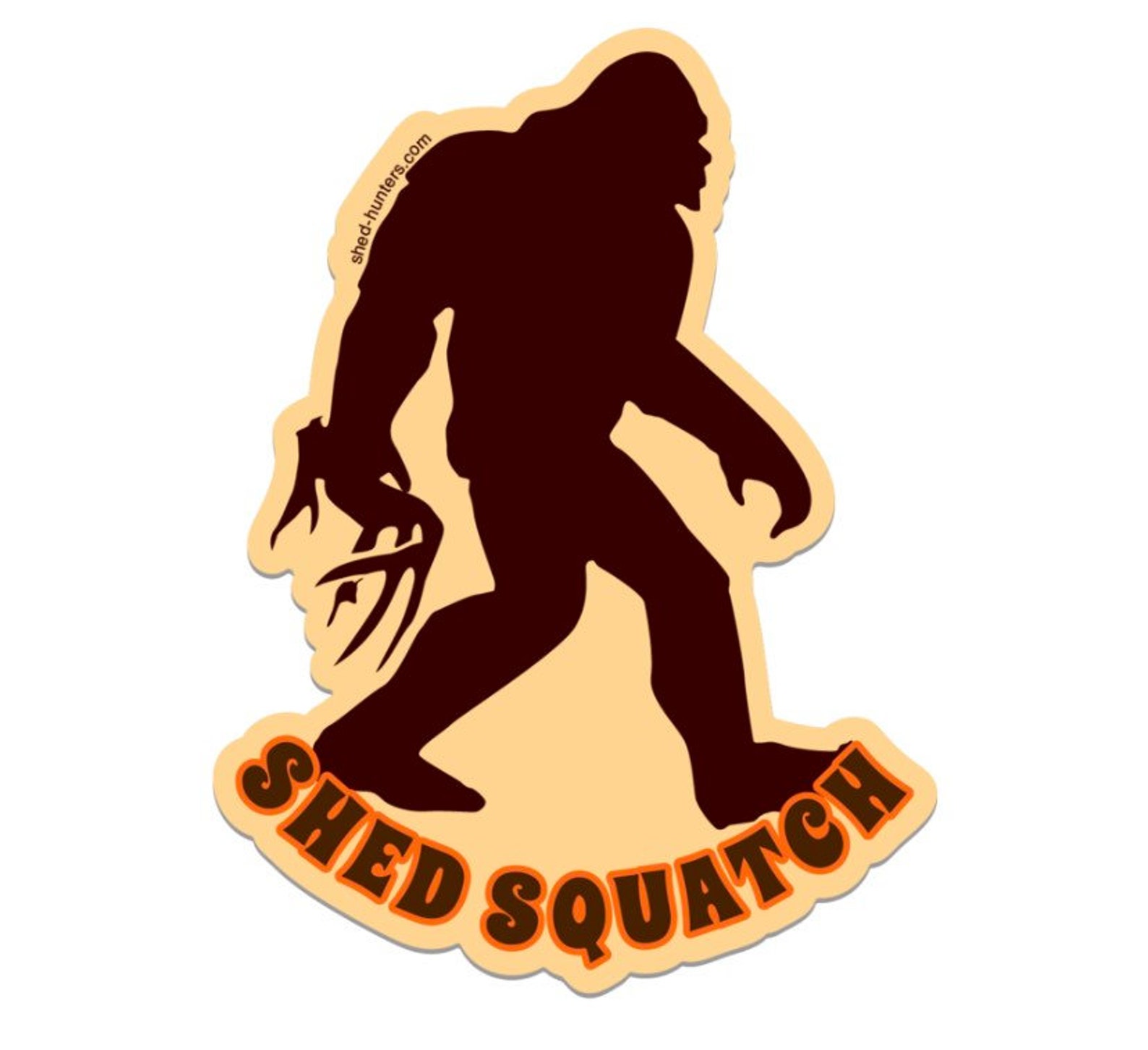 Shed Hunting Bigfoot Sasquatch Sticker Etsy