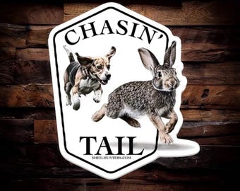 Rabbit Hunter Chasin Tail  Sticker