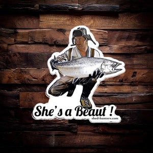 She’s a beaut Clark Cousin Eddie Steelhead Fishing Sticker!