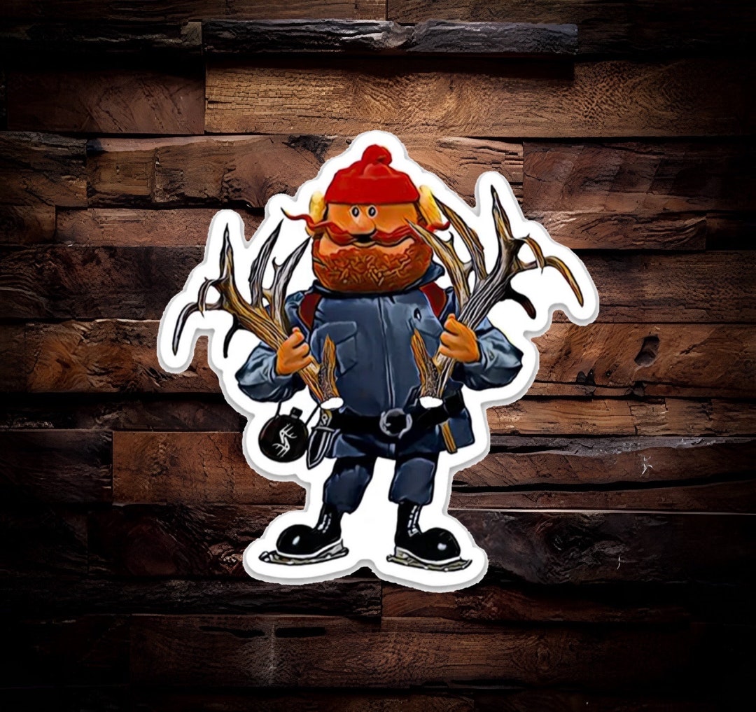 Yukon Cornelius Shed Antler Hunting Sticker Rudolph Christmas Sticker ...