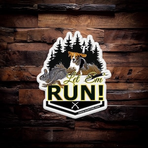 Rabbit hunting Beagle hunter sticker