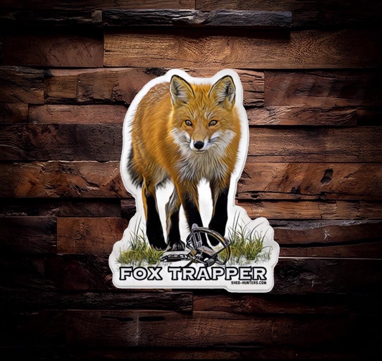 Sticker Trapper Fox Trapper Sticker - Etsy