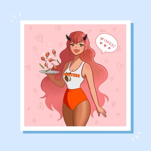 Demon Girl Hooters and her Magical Wings