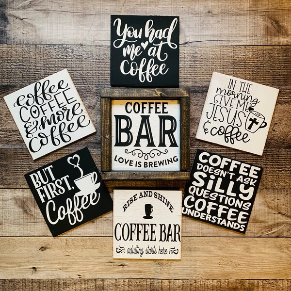 Coffee Bar Accessories Etsy