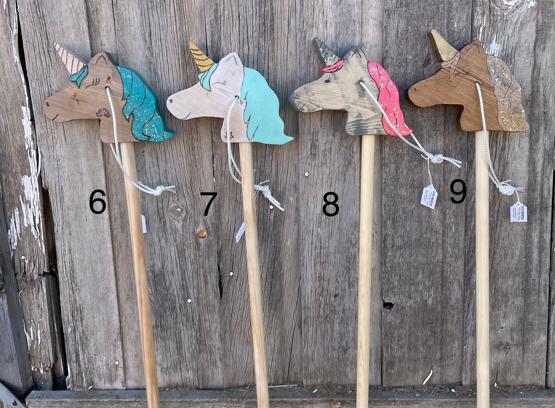 Stick Horse Unicorn Etsy
