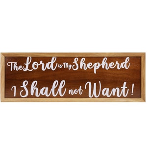 Royal Signet Décor: The Lord is My Shepherd, I shall not want!