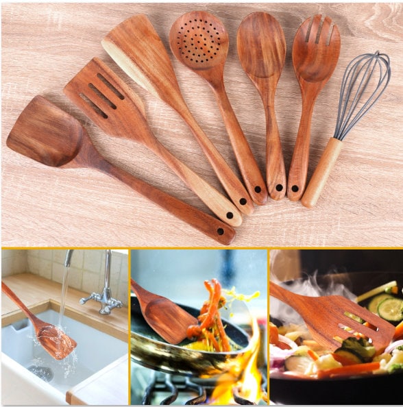 Royal Wooden Kitchen utensils Etsy