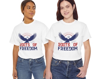 Camiseta con águila de las raíces de la libertad / Camiseta patriótica del 4 de julio