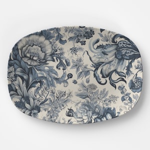 Chinoiserie bloemenschotel: blauw-wit elegant decor
