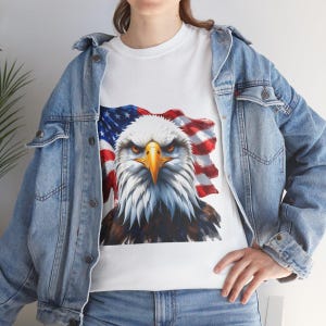 American bald eagle shirt, USA flag tee, patriotic eagle t-shirt, American pride shirt, bald eagle USA apparel, freedom eagle tee gifts