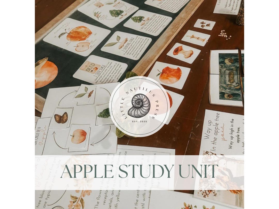 APPLE Mini Study | Fall Homeschool Curriculum | Autumn Learning Unit ...