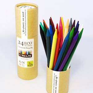 24 Color Woodless Colour Pencils