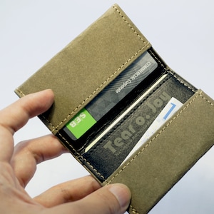 Portefeuille / porte-cartes minimaliste en cuir végétalien