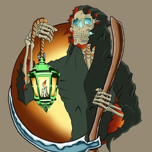 Grim Reaper Digital Print - Téléchargement instantané Wall Decor