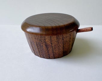 New Wooden Shichimi Spice Box with Spoon Made in Japan