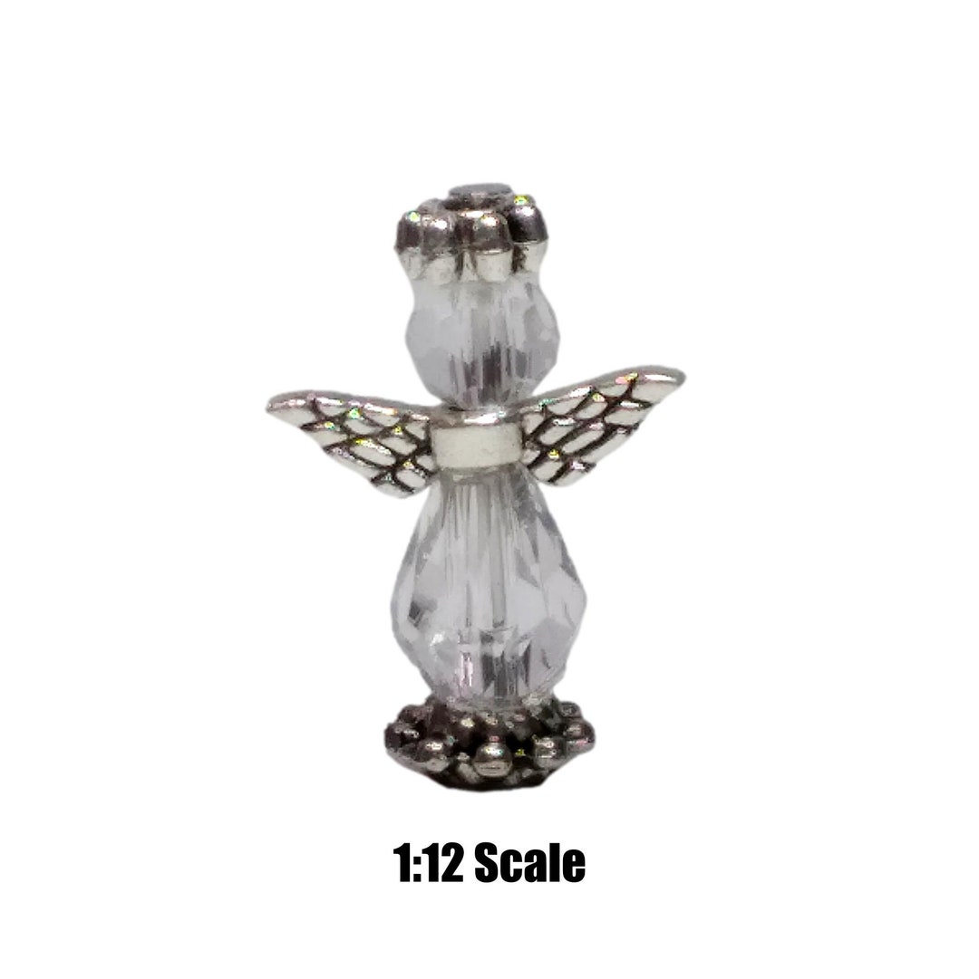 Miniature Crystal Angel, 1-12 Scale, Mini Christmas Decor, Dollhouse ...