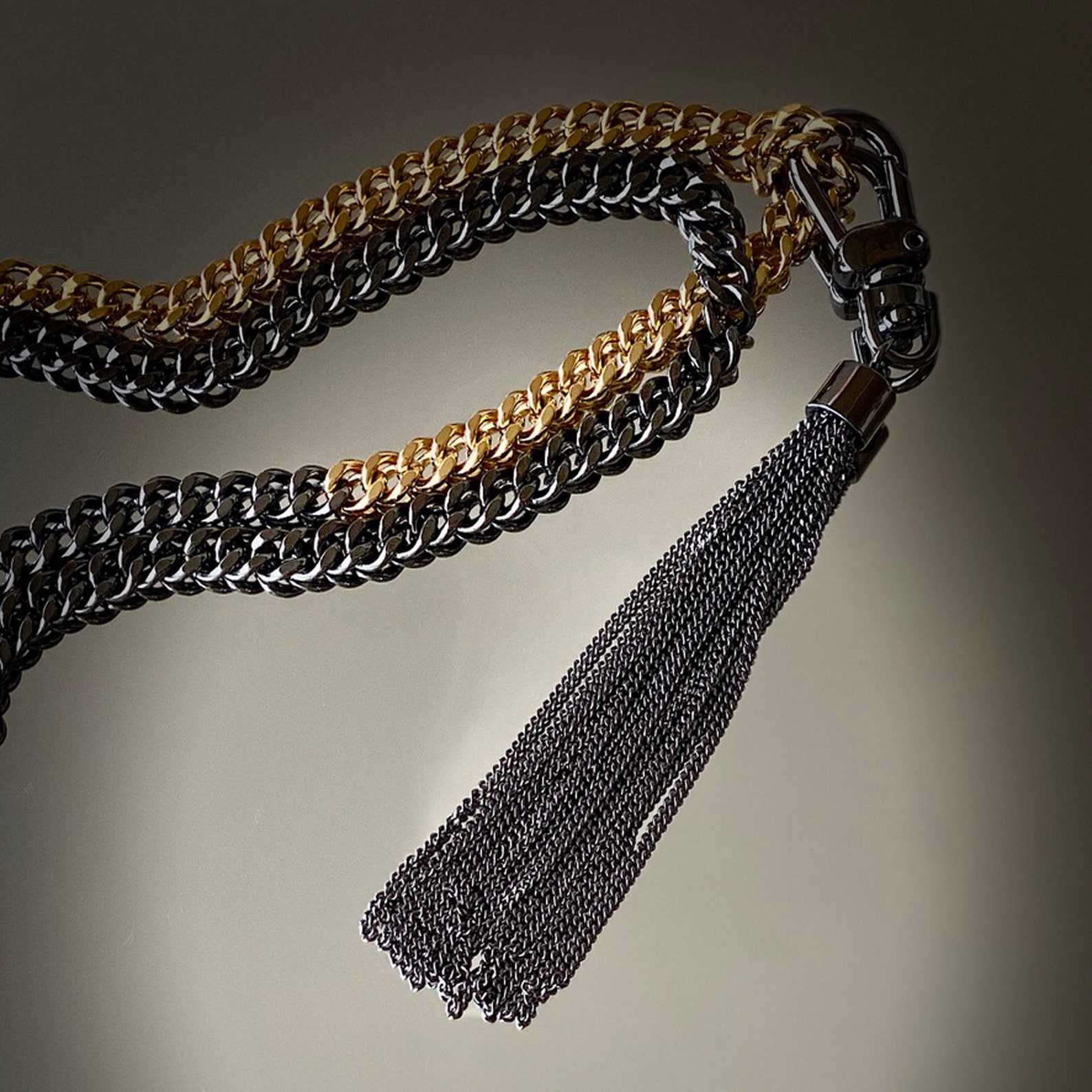 Metal Tassels in 24 Carat Gold Silver Rhodium and Black Etsy