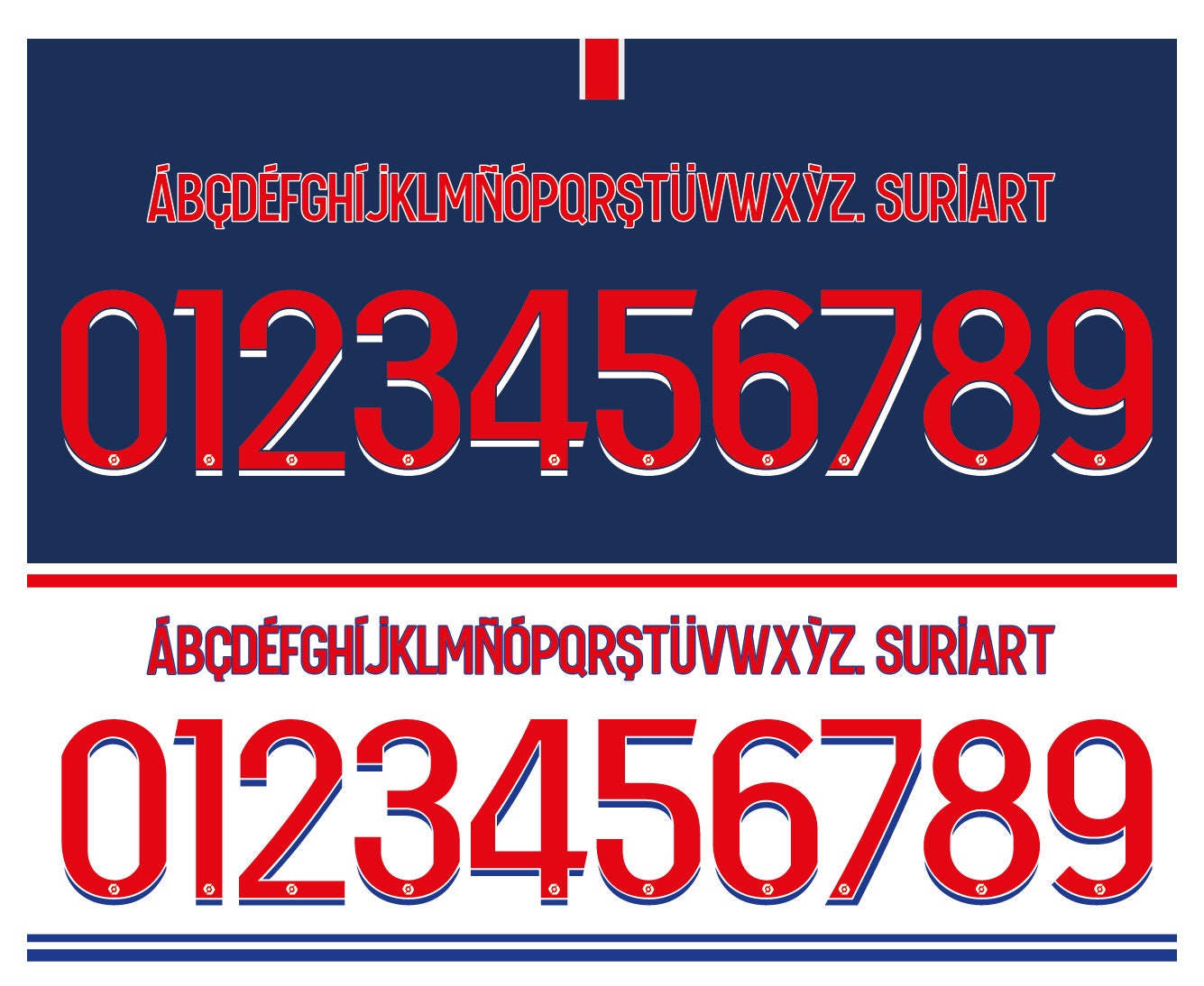 Font Vector PSG Paris SaintGermain Ligue 1 20212022 font  Etsy