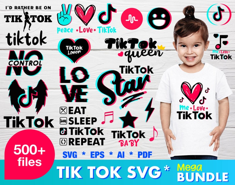 Vector Digital File For Cricut Cut Files Silhouette Cut Files Optimized For Cutting 500 Tik Tok Mega Bundle Svgaiepspdf Pet Supplies Urns Memorials Lifepharmafze Com