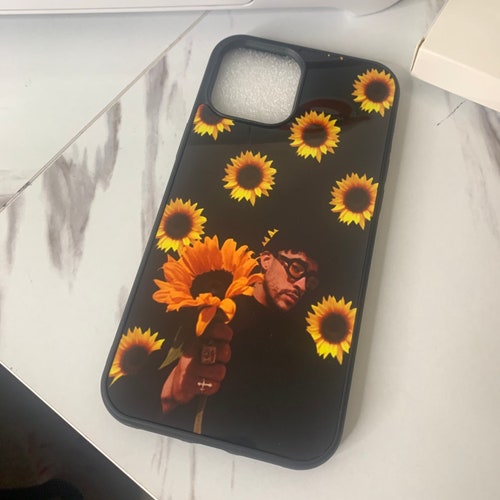 Bad Bunny Sunflowers Iphone Case Etsy