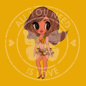Tropicoqueta Ananas Karol G Inspired PNG