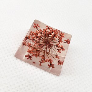 Resin gypsophila resin transparent keycap, orange flower backlit keycap, flower keycap gift