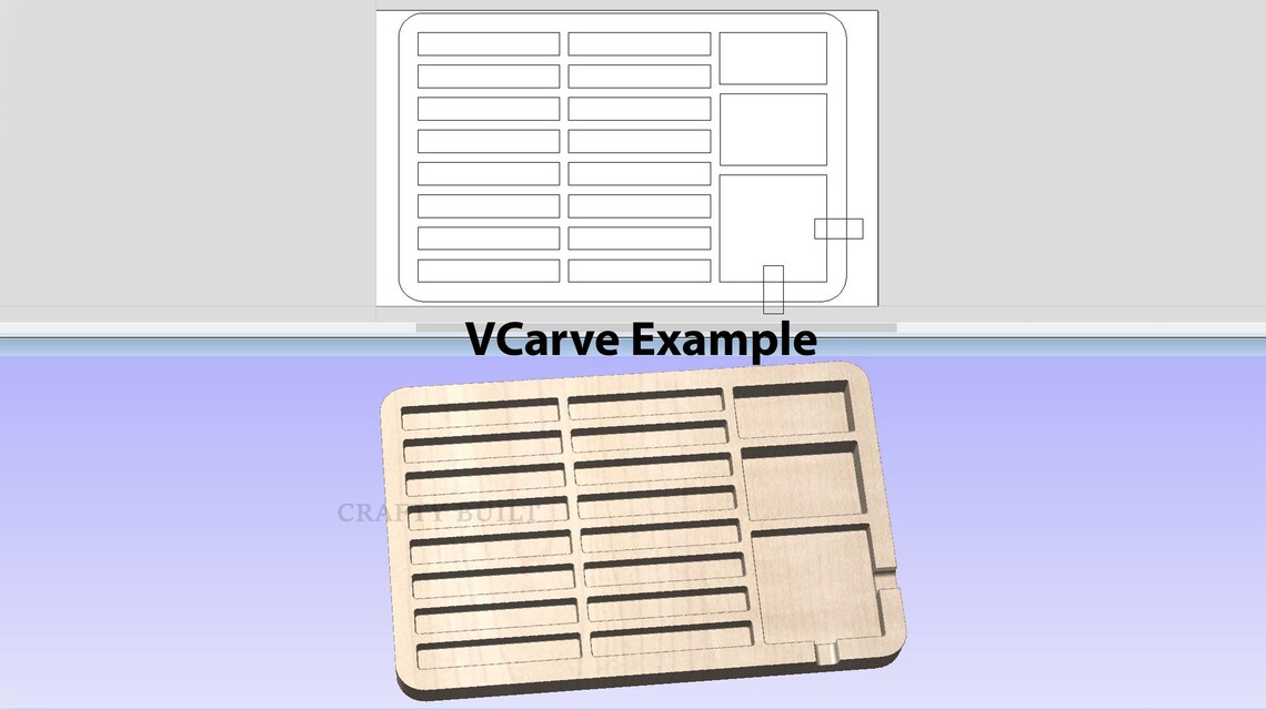 DIY Pattern Router Bits Tray CNC Files Template Tool Parts Tray Tool ...