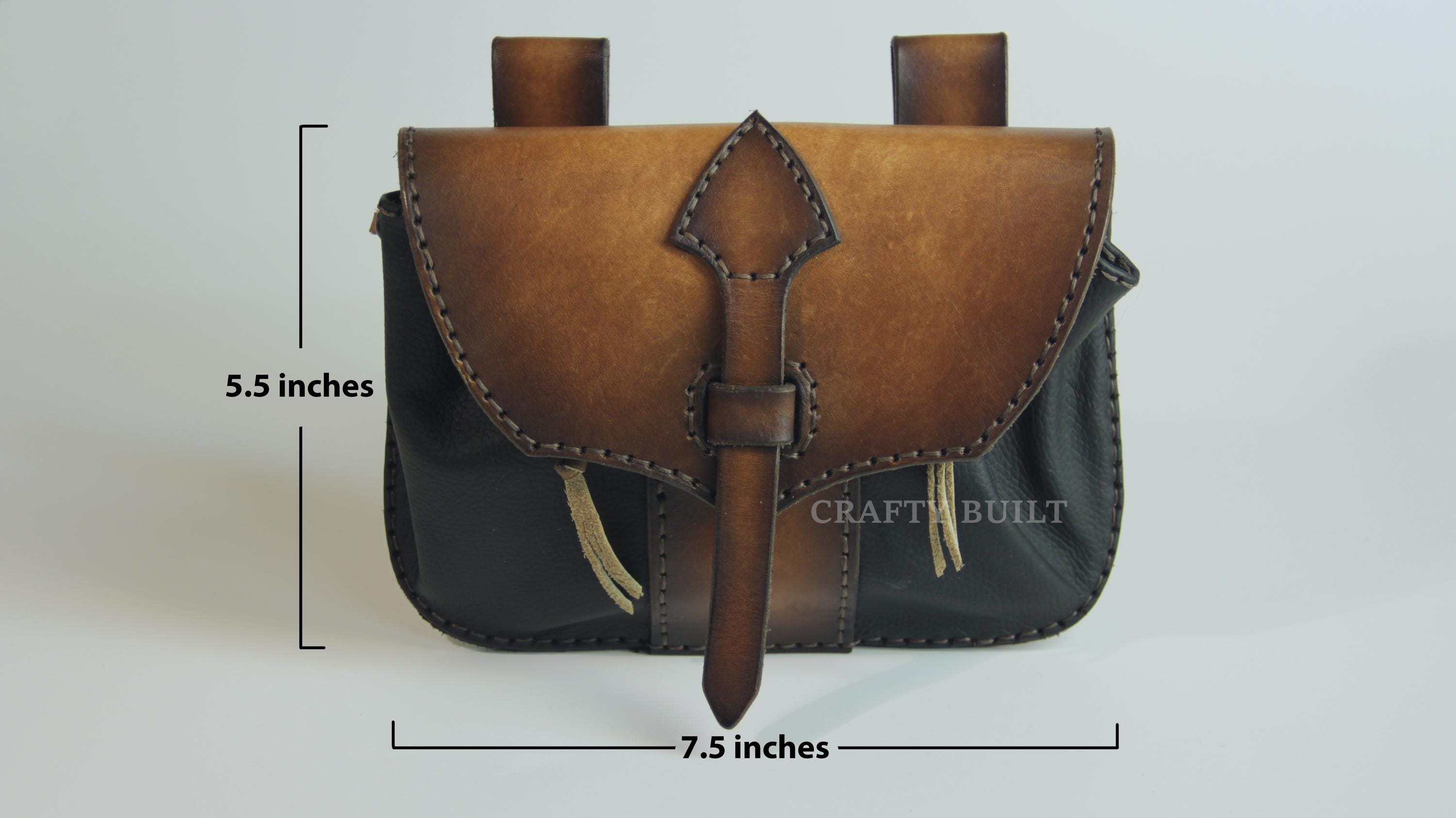 DIY Pattern Small Leather Hip Carry Bag Template PDF Download ...