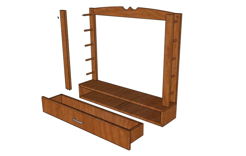 Gun Rack Router Template DIY Wood Gun Rack Wall Display Plans Rifle Storage Blueprint ...