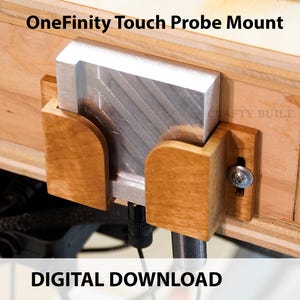 DIY-Muster OneFinityCNC-Tastsondenhalterung CNC-Dateien Vorlage Sondenstation Werkzeugorganizer Holzhalterung Zubehör Vectric, svg, dxf, eps