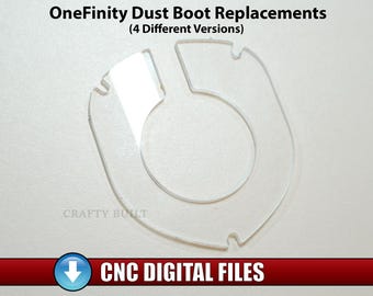 DIY Pattern OneFinitycnc Dust Boot Replacement Cover CNC Files Template CNC Dust Collection Vectric Digital Files VCarve, pdf, svg, Dxf, eps