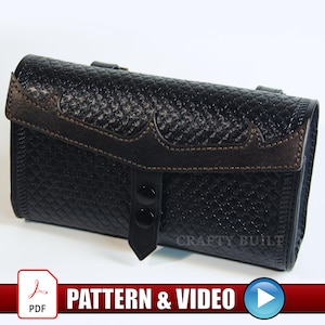 DIY Pattern Leather Bicycle Bag Template PDF Download Bike Bag Video Tutorial Bicycle Travel Bag Bicycle Handlebar Pannier Leather Pattern