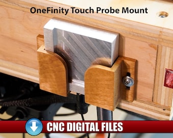 DIY Pattern OneFinityCNC Touch Probe Mount CNC Files Template Probe Dock Tool Organizer Wooden Mount Holder Accessory Vectric, svg, dxf, eps
