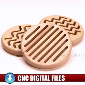 DIY-patroon pannenlap warme pad-sjabloon CNC-bestanden houten pannenlap keukenaccessoire tafelblad oppervlaktebeschermer VCarve