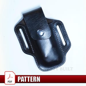 Patrón digital DIY Plantilla PDF Funda de cuchillo Leatherman Archivos digitales Lightburn Funda para multiherramienta PDF Funda Leatherman