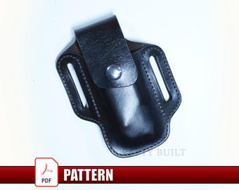 DIY Digital Pattern PDF Template Leatherman Knife Holster Lightburn Digital Files Multitool Sheath PDF Leatherman Sheath 1.5" Belt Loop