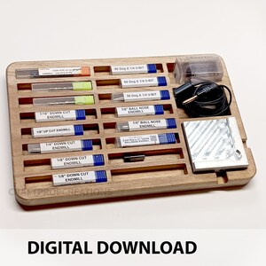 DIY Pattern Template CNC FILES Router Bits Tray, Parts Tray, Tool ...
