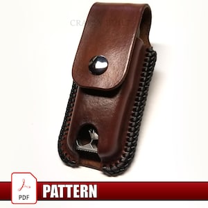 DIY Digital Pattern PDF Template Leatherman Knife Holster Multitool Sheath PDF Digital File Leatherman Sheath Leather Holster Pattern File