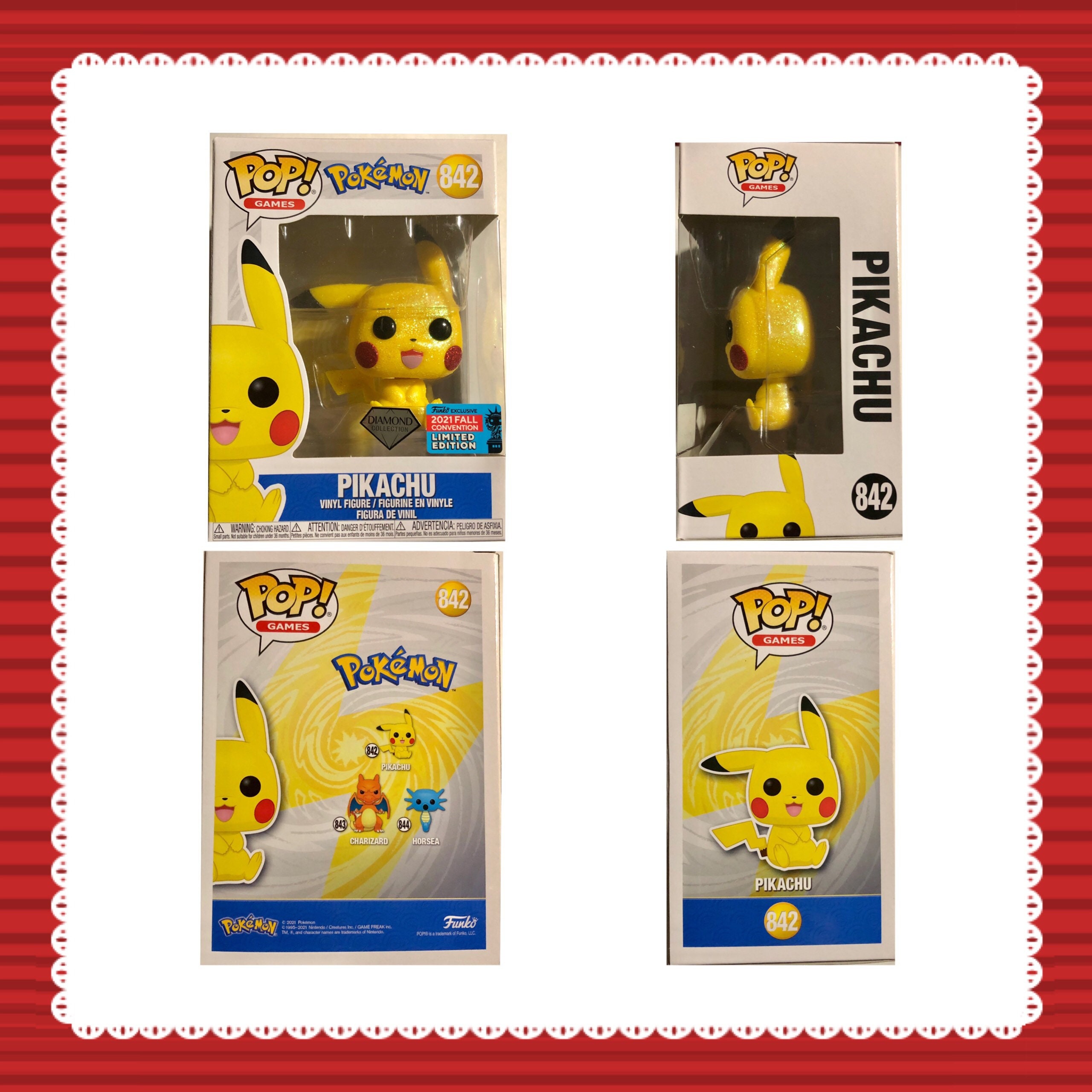 Funko POP! Games: Pokemon Pikachu Waving Diamond 3.75-in Vinyl Figure  GameStop Exclusive