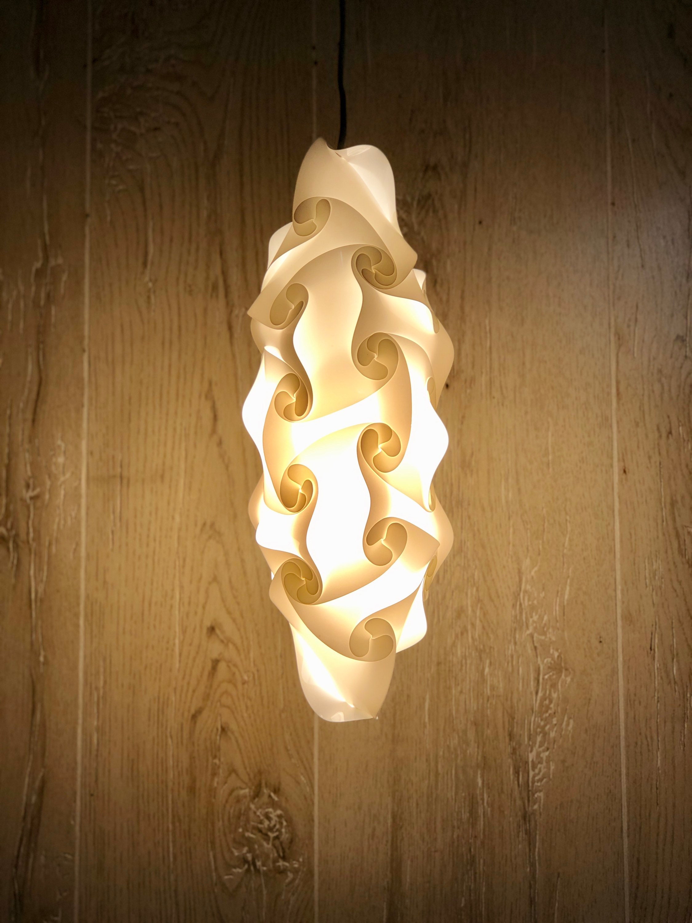 FULLY ASSEMBLED Jigsaw Puzzle Lamp shade Hanging Lantern Etsy