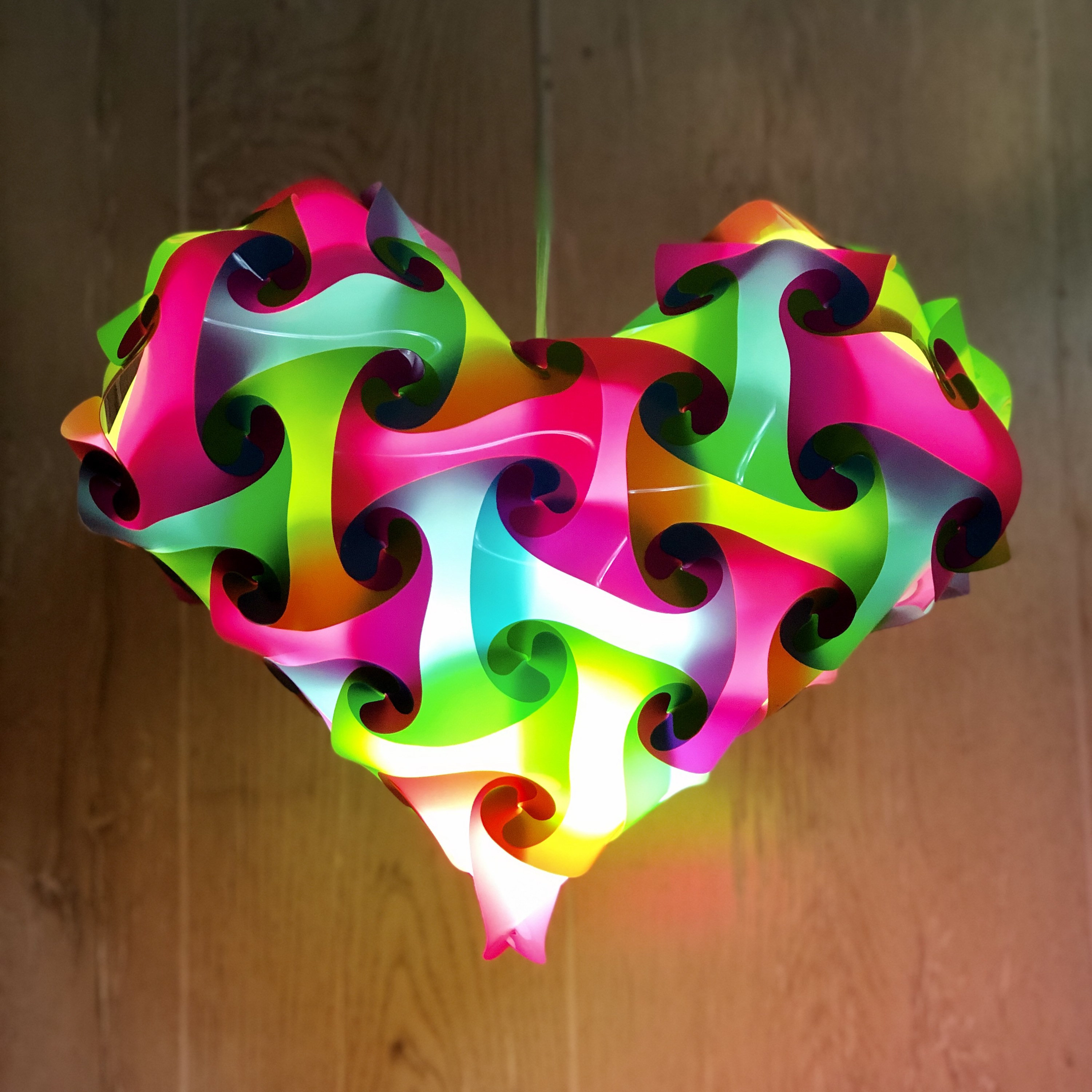 FULLY ASSEMBLED Jigsaw Puzzle Lamp shade Hanging Lantern Etsy