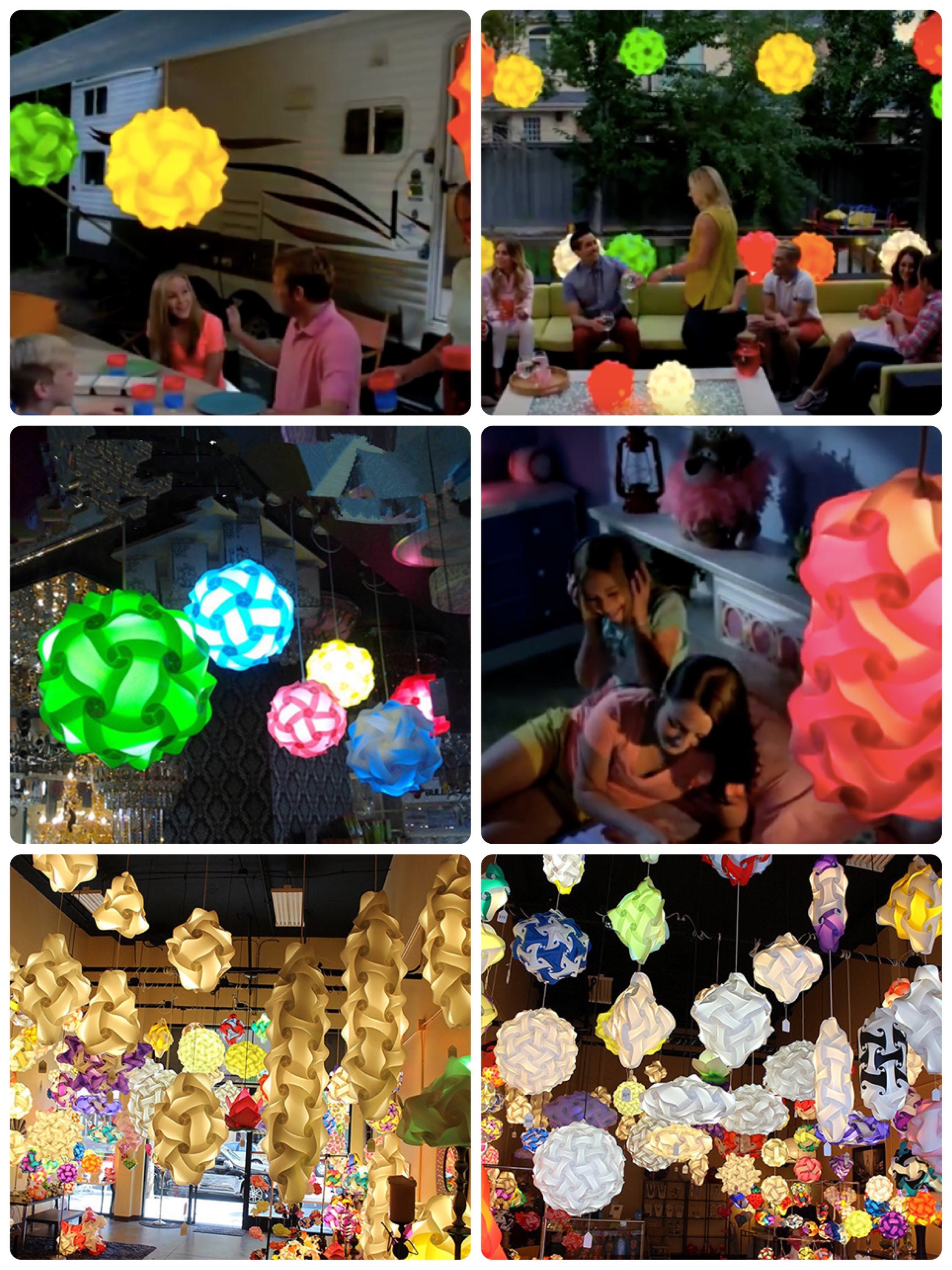 FULLY ASSEMBLED Jigsaw Puzzle Lamp shade Hanging Lantern Etsy